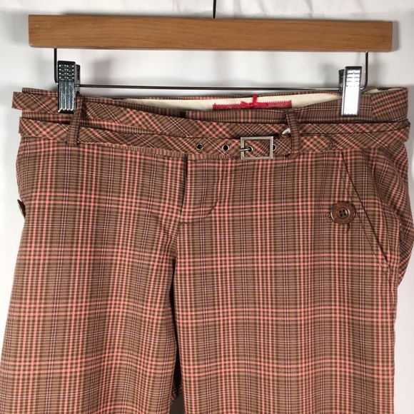 Abercrombie & Fitch Women’s Sz. 0 Plaid Trousers - Picture 3 of 6